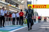 Lewis Hamilton in F1 Testing in Bahrain - Day One | Image via Getty